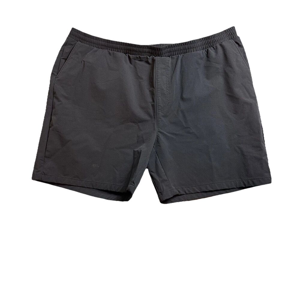 FLX Mens XXL Athletic Shorts Black Elastic Waist Active Outdoor Drawstring NWOT